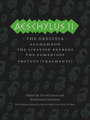 cover image of Aeschylus II
